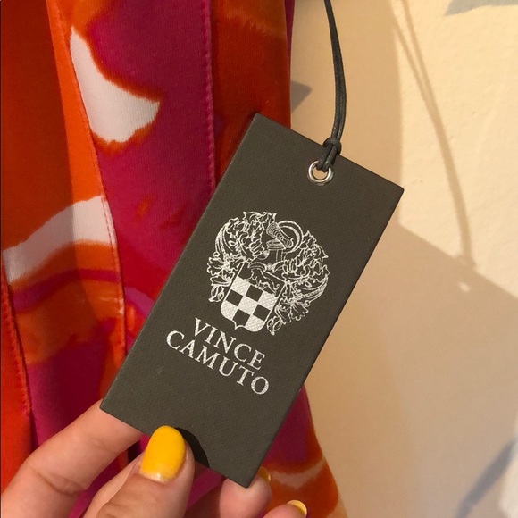 Vince Camuto Mini Fit and Flare Dress Pleated NWT - Picture 5 of 8